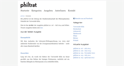 Desktop Screenshot of philtrat.de